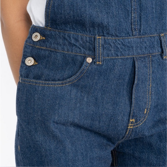 NAKED & FAMOUS Straight Leg Overall - New Frontier Selvedge Denim - Indigo - Picture 4 of 9